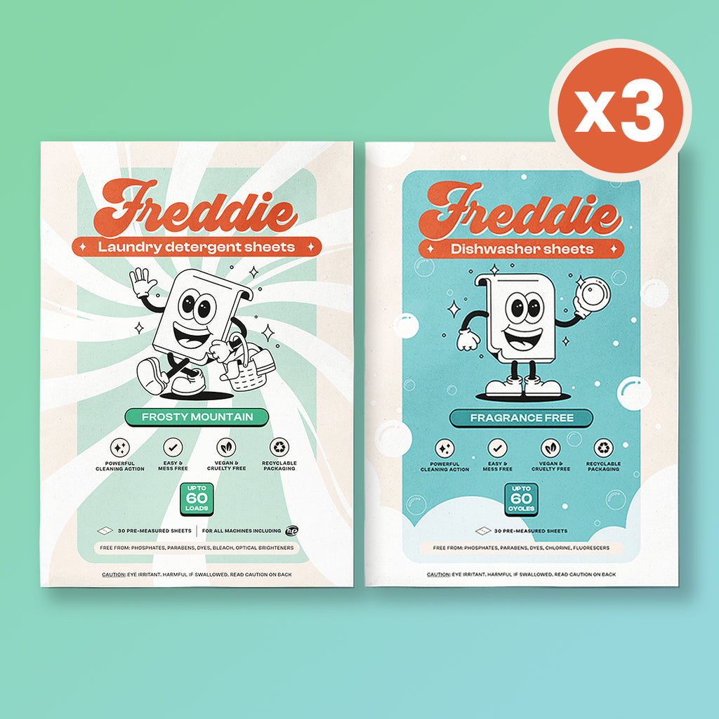 3x Laundry Detergent Sheets + 3x Dishwasher Sheets Bundle -